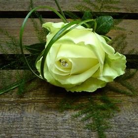 fwthumb25 single rose buttonhole and diamante pin 6.95.jpg